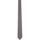Givenchy Black Seasonal Print Chevron Tie