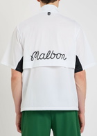 Malbon Pine Appliquéd Stretch-shell Windshirt White