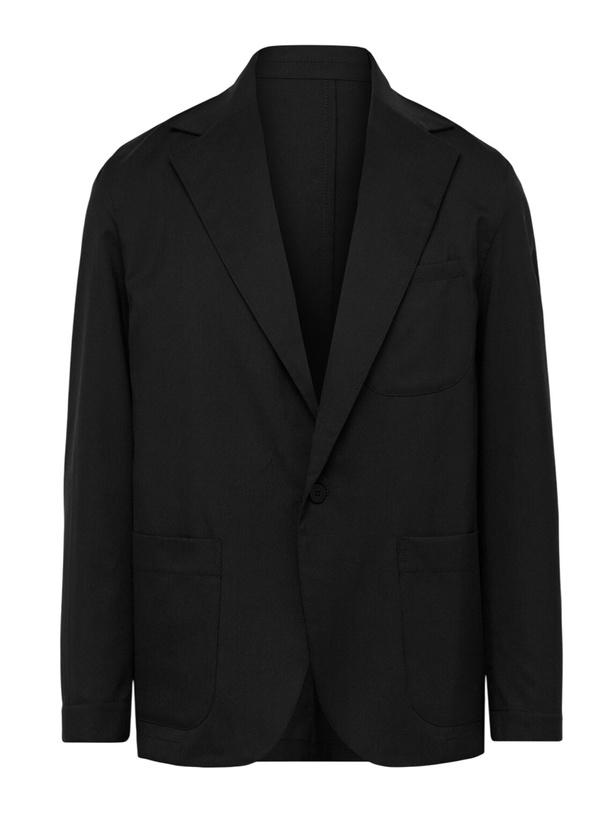 Photo: Stòffa - Unstructured Wool-Crepe Blazer - Black