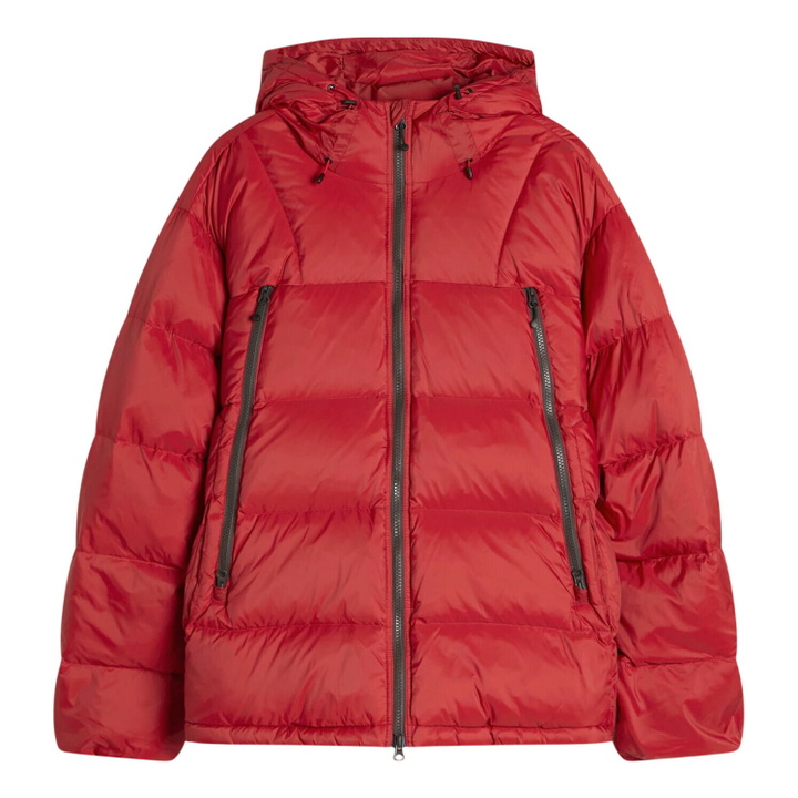 Photo: FrizmWORKS Men's Altavia Down Parka Jacket in Red
