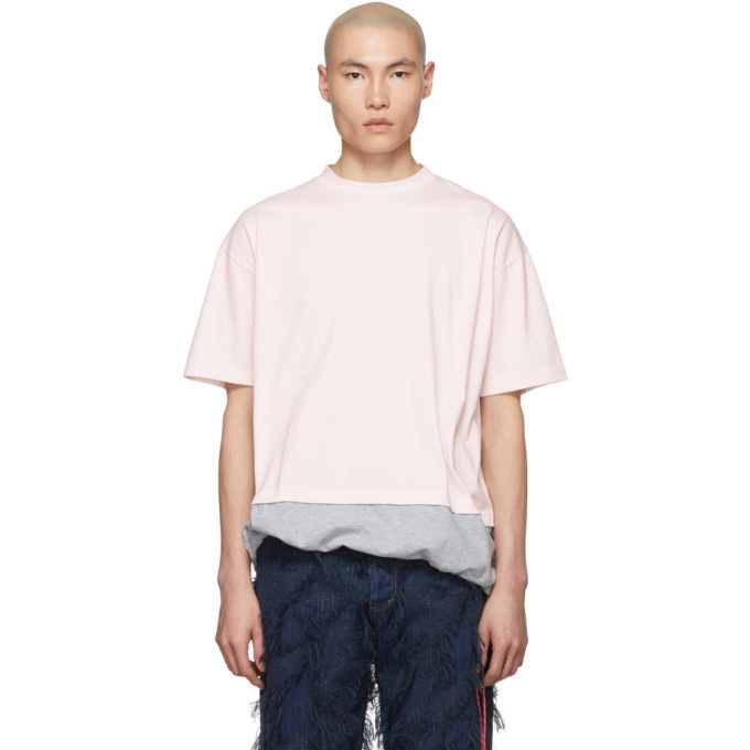 Photo: Marni Pink and Grey Jersey T-Shirt