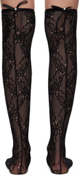 AMBUSH Black Lace Ribbon Socks