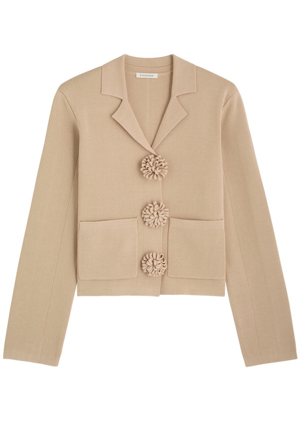 Photo: BY Malene Birger Rosa Fine-knit Cardigan Beige