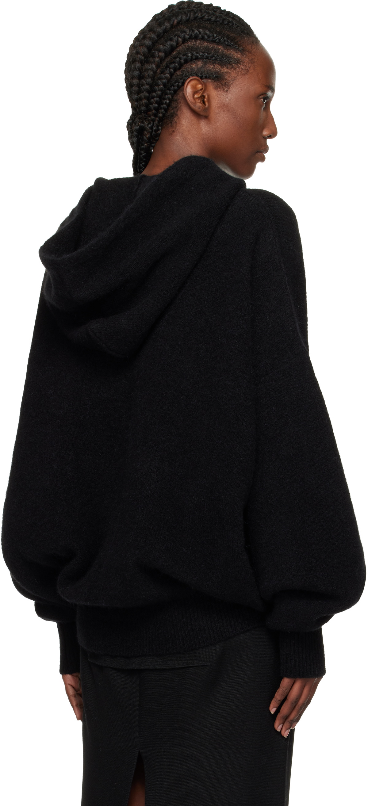 Rick Owens Black Concordians Hun Hoodie