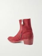 424 - Nubuck Chelsea Boots - Red