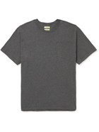 De Bonne Facture - Oversized Cotton and Yak-Blend Jersey T-Shirt - Gray