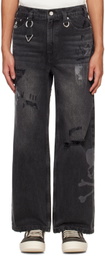 mastermind JAPAN Black C2H4 Edition Totem Laser Jeans