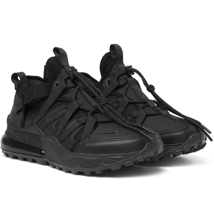 Photo: Nike - Air Max 270 Bowfin Ripstop, Mesh and Faux Leather Sneakers - Men - Black