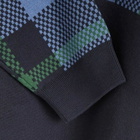 END. x Lacoste Sweater in Escadrille/Abimes-Vert