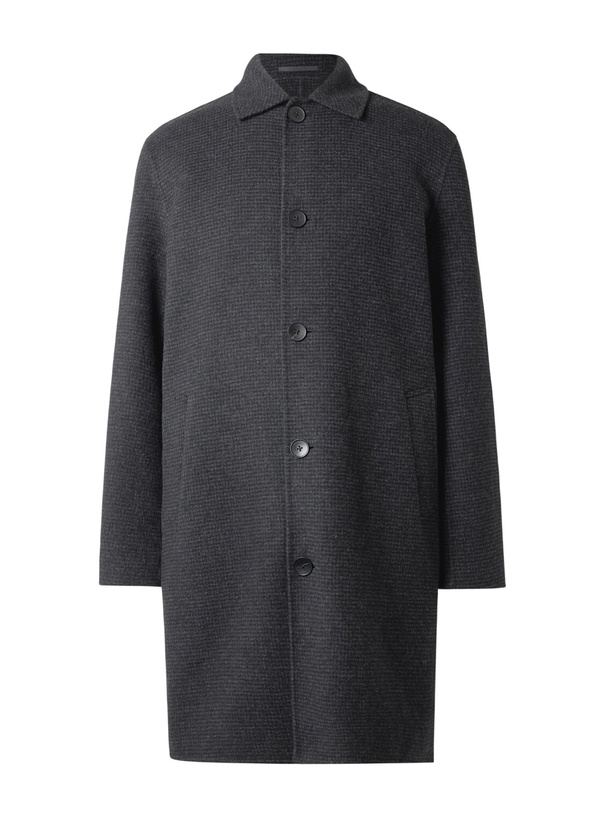 Photo: Mr P. - Checked Double-Faced Wool and Cashmere-Blend Coat - Gray