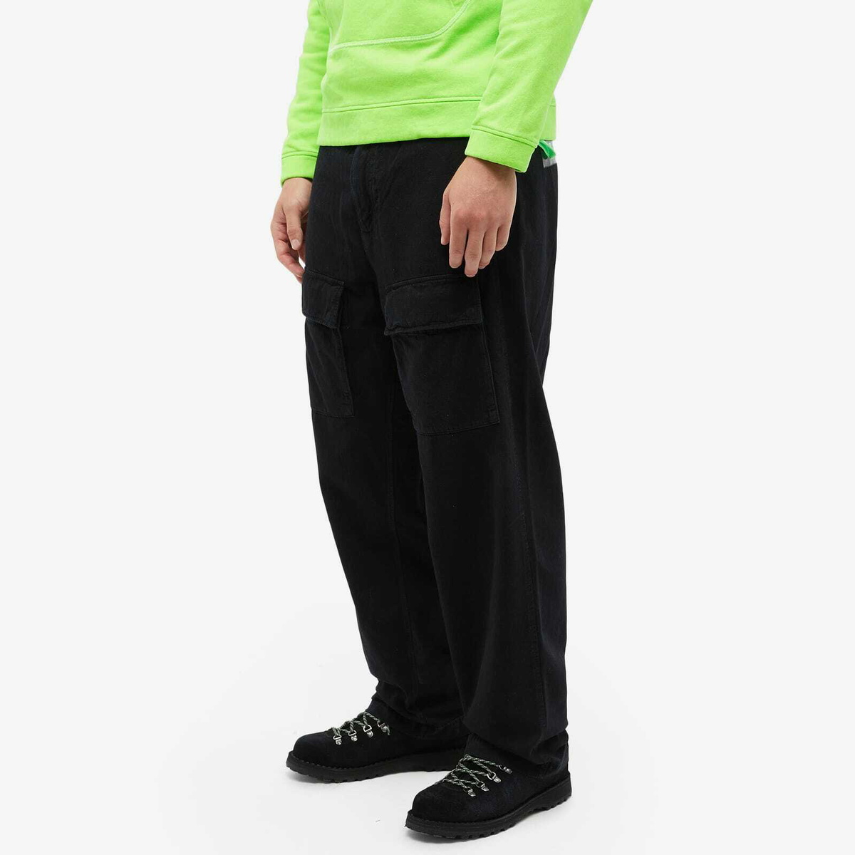 END. x C.P. Company 'Adapt' Blu Straight Pants in Black/Navy C.P.