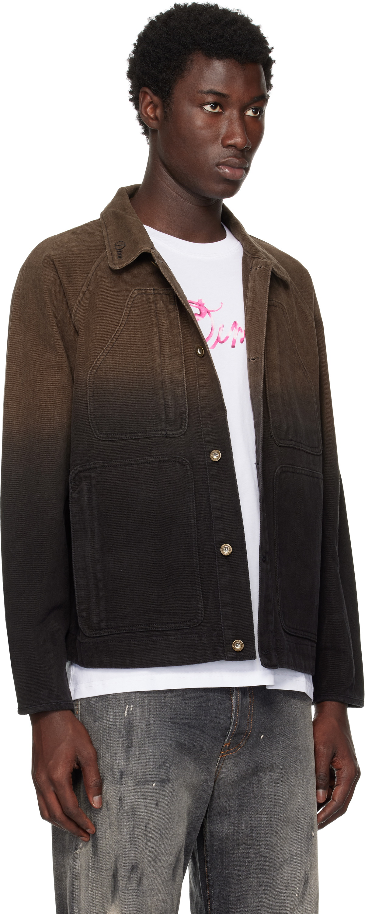 Dime Brown Dipped Chore Jacket