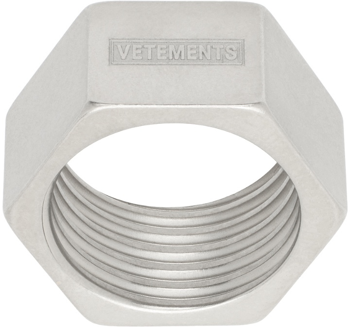 Photo: VETEMENTS Silver Thick Nut Ring