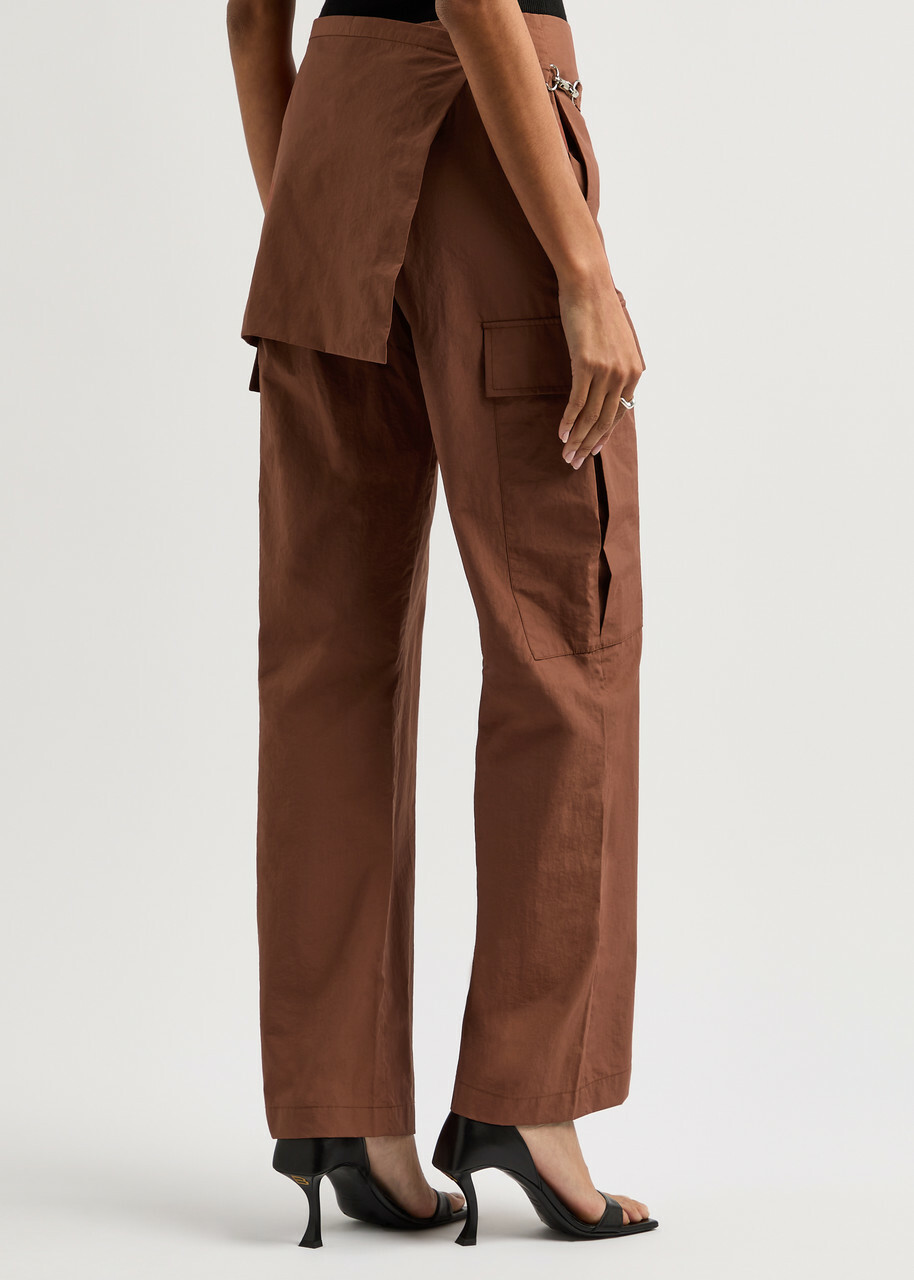 Paris Georgia Elliot Layered Shell Trousers Terracotta