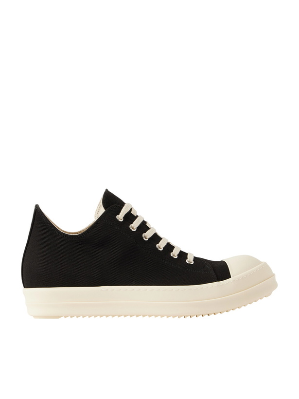 Photo: DRKSHDW by Rick Owens - Ramones Denim Sneakers - Black