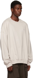 Juun.J Beige Main Graphic Overfit Sweatshirt