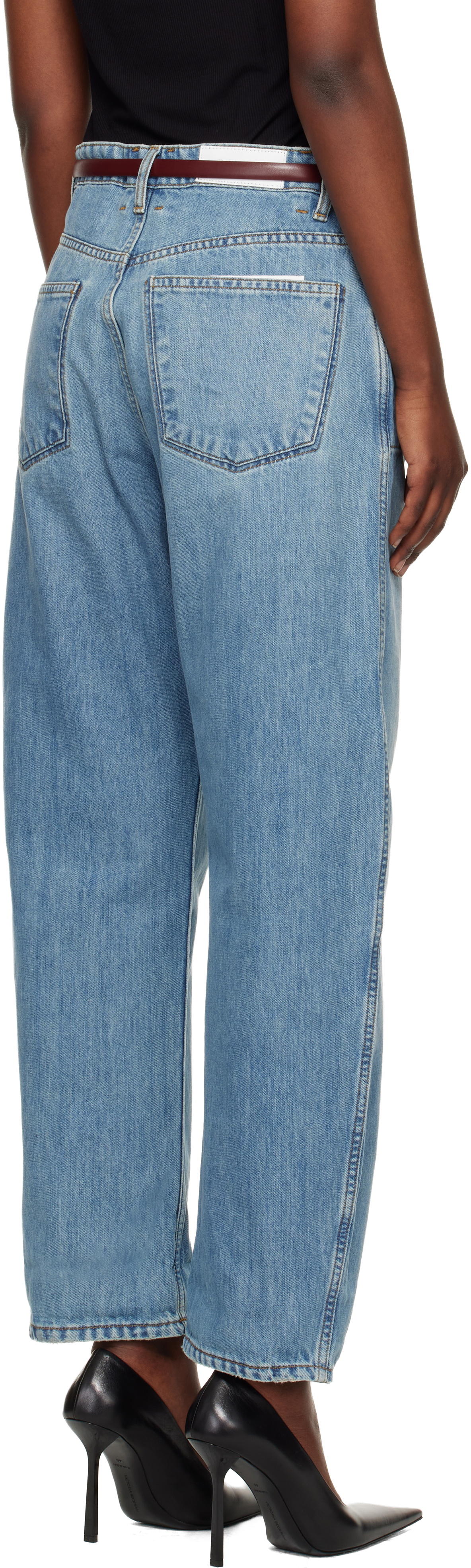 Re/Done Blue 'The Rewind' Reversible Jeans