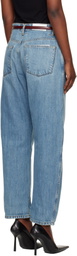 Re/Done Blue 'The Rewind' Reversible Jeans
