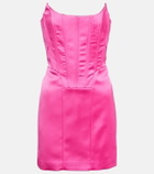 Giuseppe di Morabito Satin bustier minidress