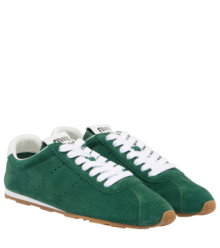 Photo: Miu Miu Plume suede sneakers