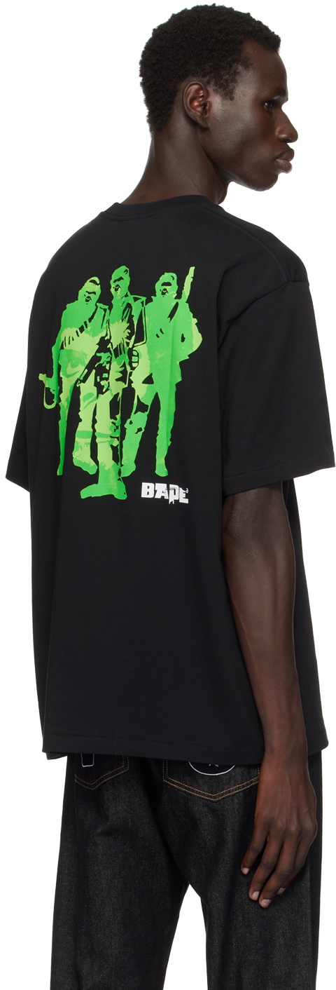 BAPE: Black 'Bape' Army Relaxed Fit T-shirt | SSENSE