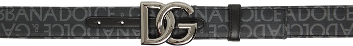 Photo: Dolce & Gabbana Black Logo Belt