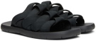 Bottega Veneta Black Plat Sandals