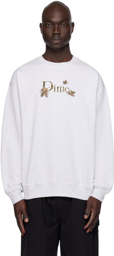 Photo: Dime Gray Embroidered Sweatshirt