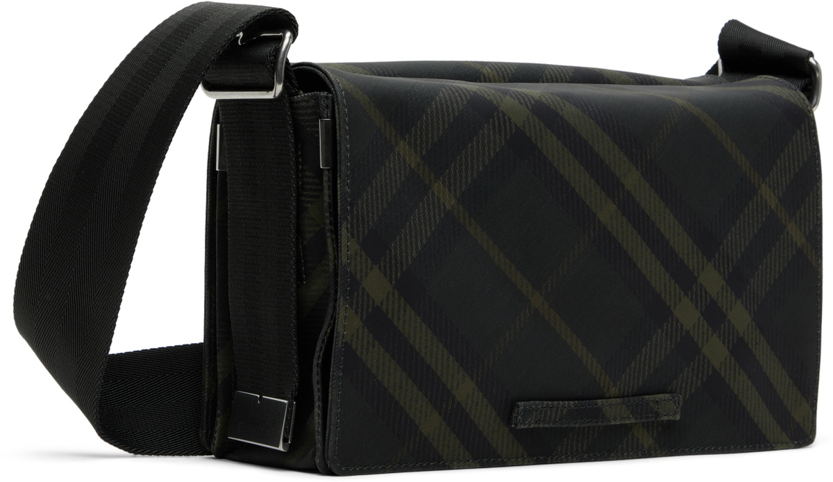 Burberry Gray & Khaki Trench Crossbody Bag