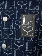 LUDOVIC DE SAINT SERNIN - Monogram Sleeveless Cotton Denim Shirt