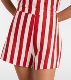 Posse Perri striped linen shorts