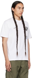 AAPE by A Bathing Ape White Graphic T-Shirt
