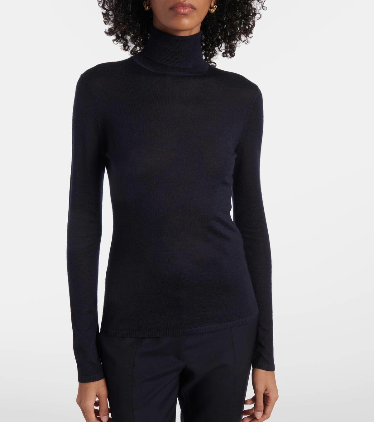 Gabriela Hearst Costa cashmere and silk turtleneck top