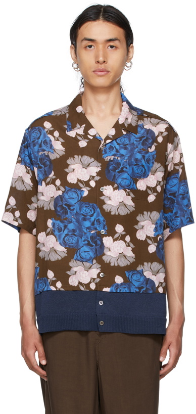 Photo: Undercover Brown Floral Short Sleeve Shirt