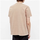 Velva Sheen Men's Pigment Dyed Pocket T-Shirt in Latte