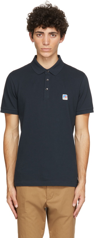 Photo: Boss Navy Russell Athletic Edition Petroc Polo