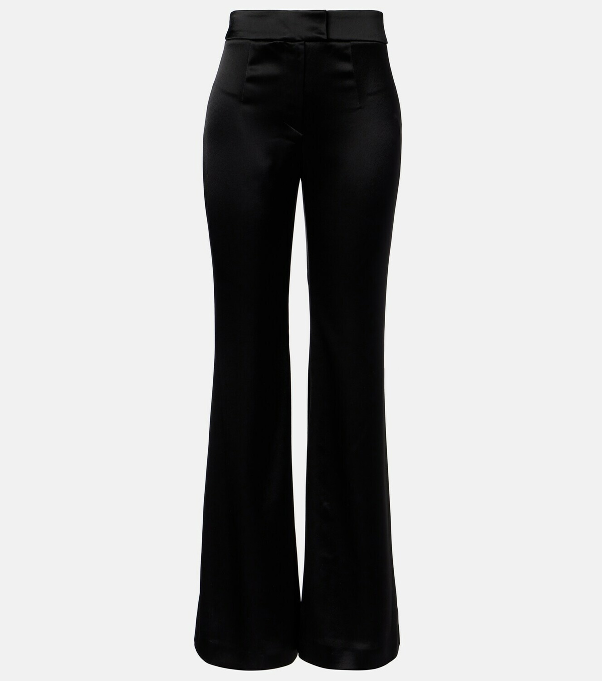 Galvan Julianne high-rise satin flared pants
