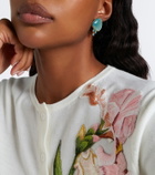 Oscar de la Renta Embellished drop earrings