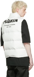 Alexander McQueen White Graffiti Vest