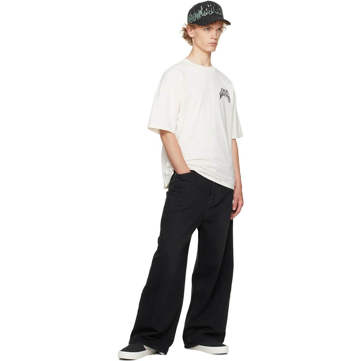 AMIRI Black & Off-White Laguna Sneakers