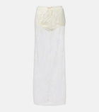 Aya Muse Eteri bow-detail floral lace maxi skirt