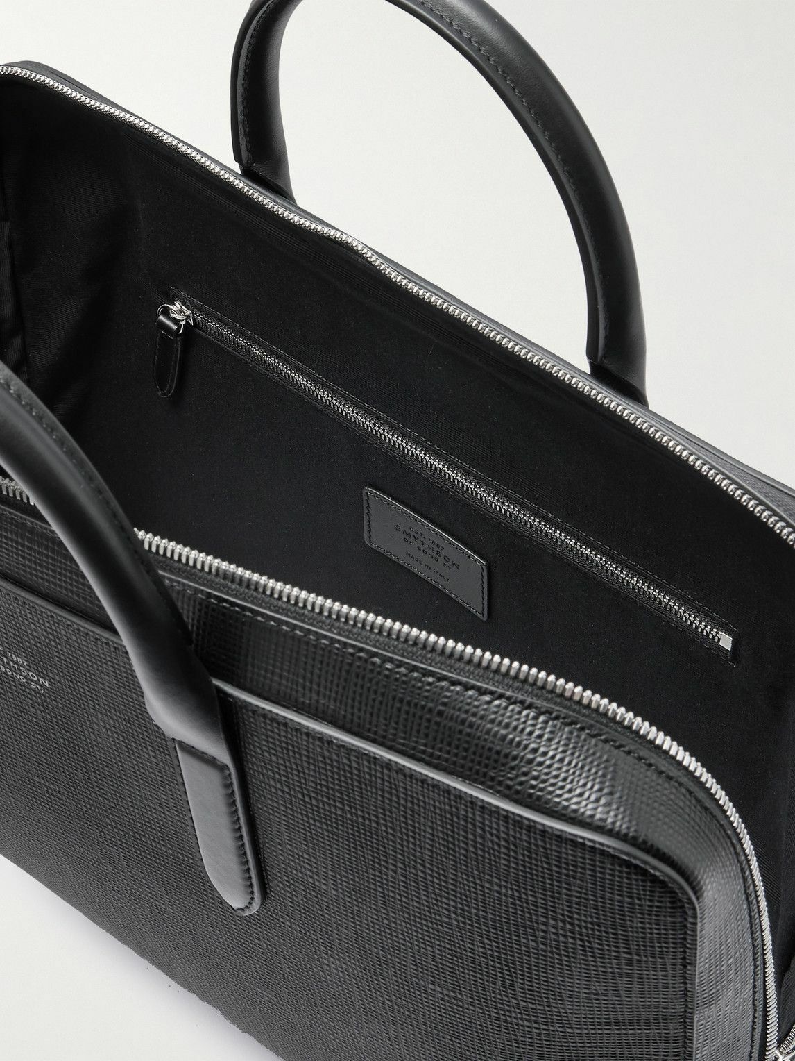 Smythson - Panama Cross-Grain Leather Briefcase