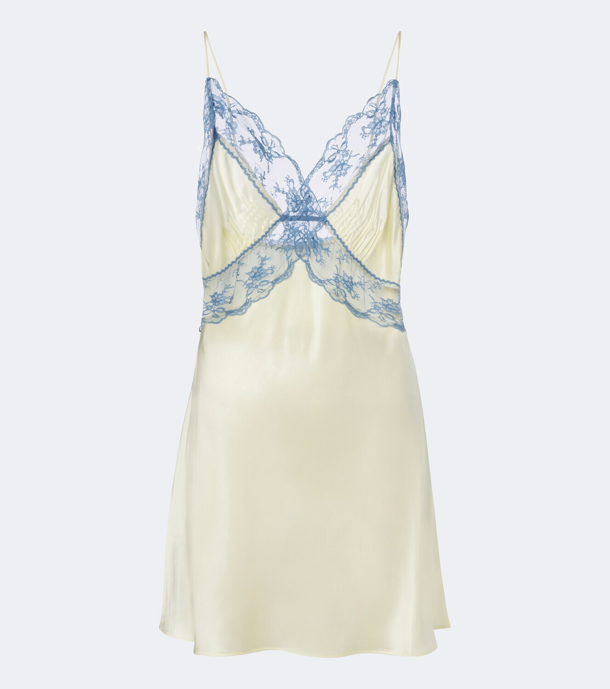 SIR Aries lace-trimmed silk slip dress