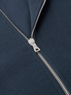 Mr P. - Cotton Zip-Up Sweatshirt - Blue