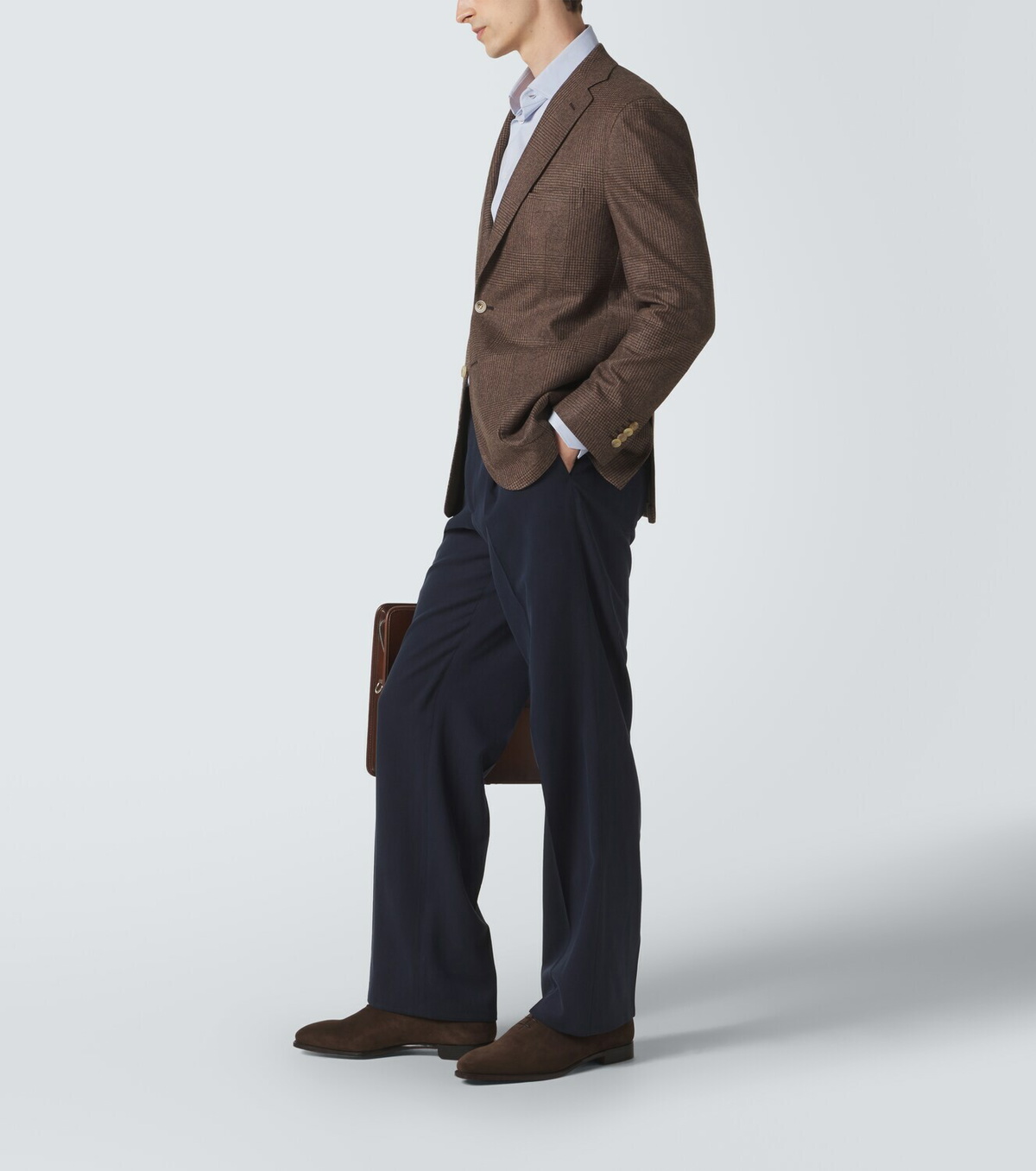 George Cleverley Merlin suede loafers