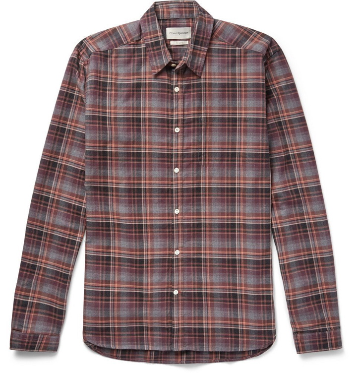 Photo: Oliver Spencer - New York Special Checked Cotton-Flannel Shirt - Men - Multi