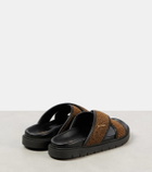Max Mara Party raffia slides