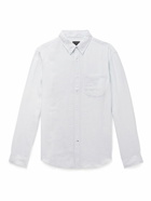 Club Monaco - Button-Down Collar Linen Shirt - Blue