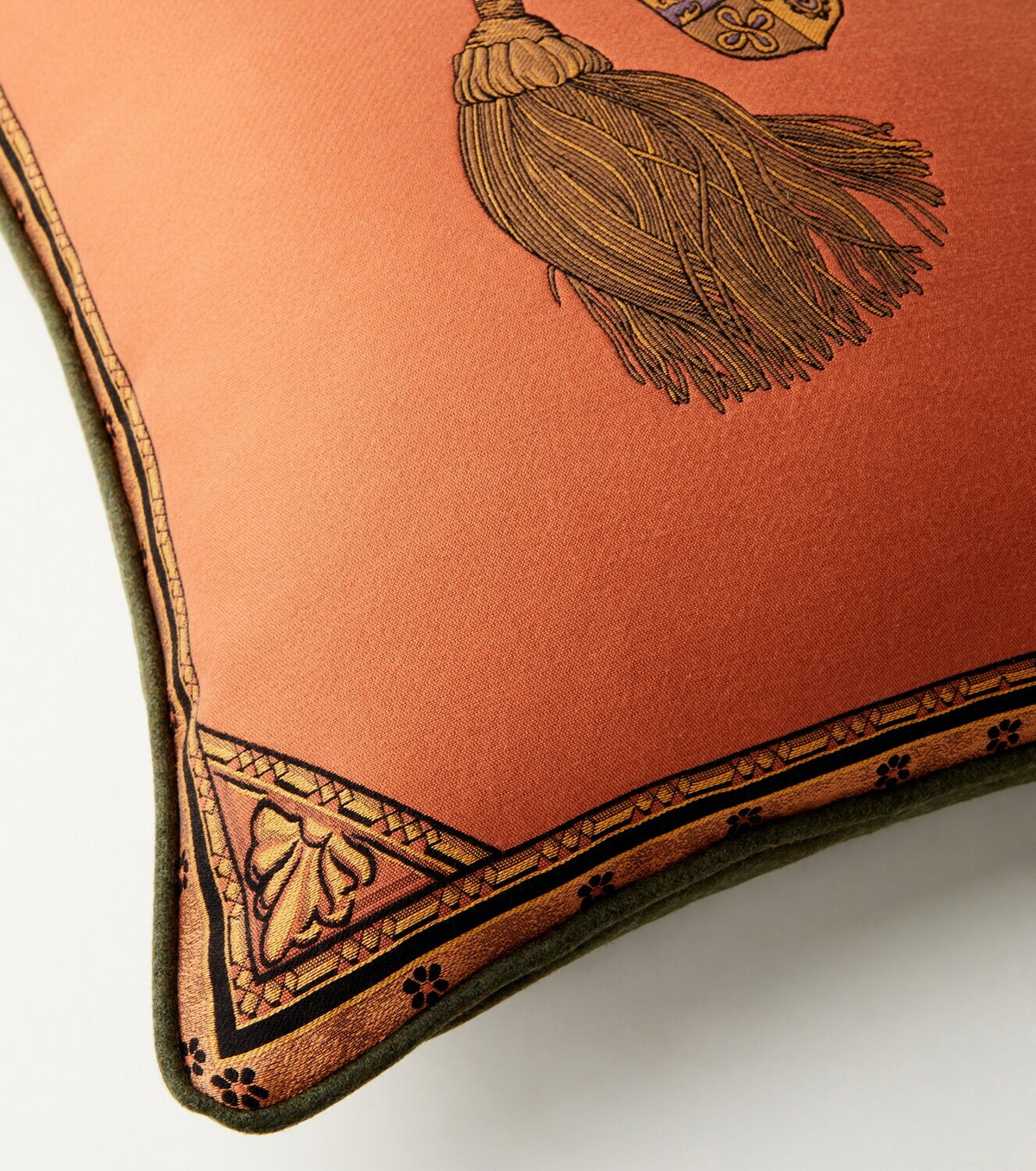 Etro Herald embroidered cotton-blend cushion