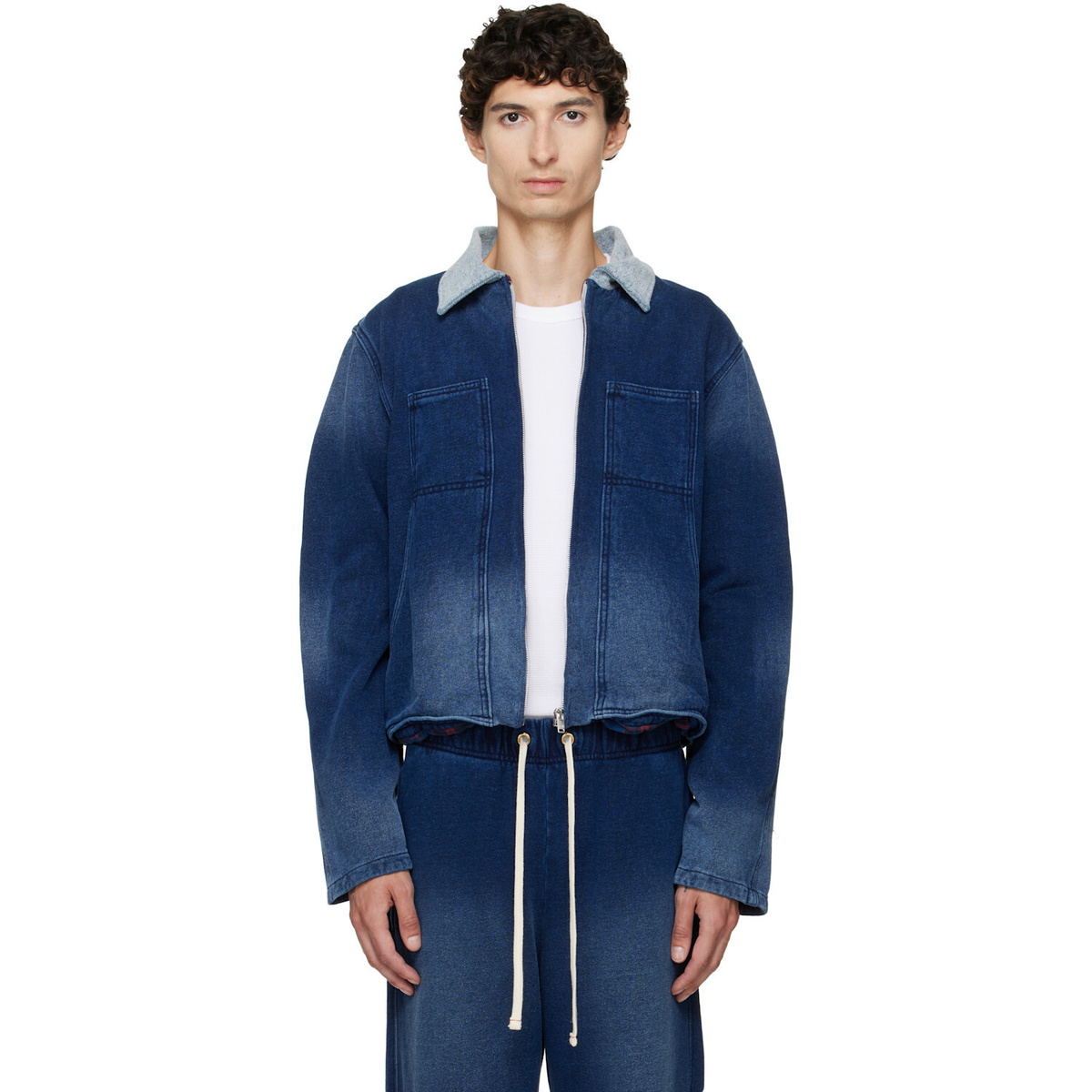Les Tien Navy Heavyweight Utility Jacket